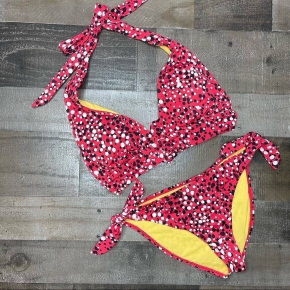 Seven7 Red Polka Dot Bikini size Medium - Picture 9 of 9
